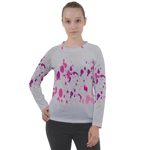 Blot-02 Women s Long Sleeve Raglan T-shirt by nateshop