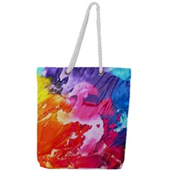 Colorful-100 Full Print Rope Handle Tote (large) by nateshop