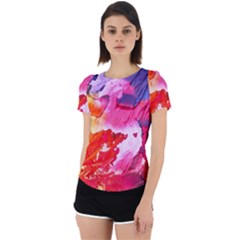 Colorful-100 Back Cut Out Sport T-shirt by nateshop