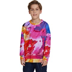 Colorful-100 Kids  Crewneck Sweatshirt by nateshop