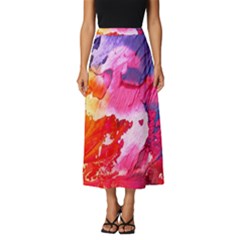 Colorful-100 Classic Midi Chiffon Skirt