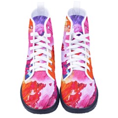 Colorful-100 Women s High-top Canvas Sneakers by nateshop