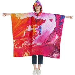 Colorful-100 Women s Hooded Rain Ponchos by nateshop