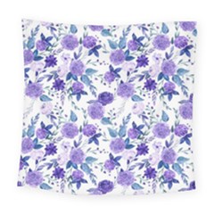 Violet-01 Square Tapestry (large) by nateshop