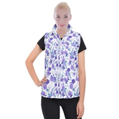 Violet-01 Women s Button Up Vest by nateshop