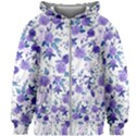 Violet-01 Kids  Zipper Hoodie Without Drawstring View1