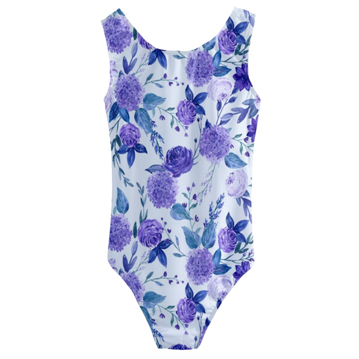 Violet-01 Kids  Cut-Out Back One Piece Swimsuit