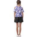 Violet-01 Kids  Butterfly Cutout T-Shirt View2