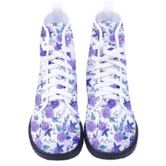 Violet-01 Women s High-top Canvas Sneakers