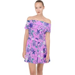 Violet-02 Off Shoulder Chiffon Dress by nateshop