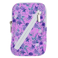 Violet-02 Belt Pouch Bag (large) by nateshop