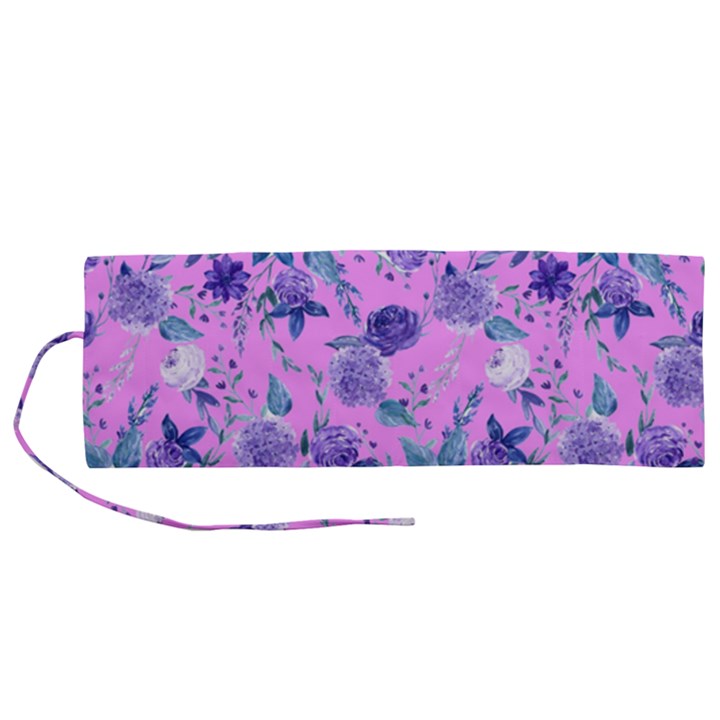 Violet-02 Roll Up Canvas Pencil Holder (M)