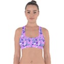 Violet-02 Cross Back Hipster Bikini Top  View1