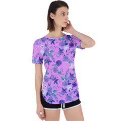 Violet-02 Perpetual Short Sleeve T-shirt by nateshop