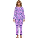 Violet-02 Womens  Long Sleeve Lightweight Pajamas Set View1