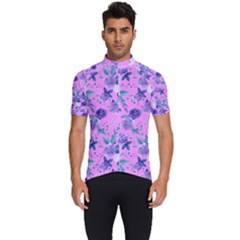 Violet-02 Men s Short Sleeve Cycling Jersey by nateshop