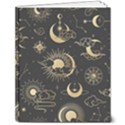 Asian Seamless Pattern With Clouds Moon Sun Stars Vector Collection Oriental Chinese Japanese Korean 8  x 10  Softcover Notebook View1