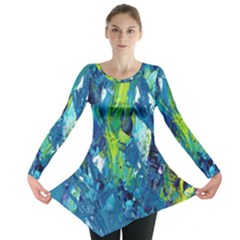 Painting-01 Long Sleeve Tunic  by nateshop