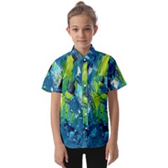 Painting-01 Kids  Short Sleeve Shirt by nateshop