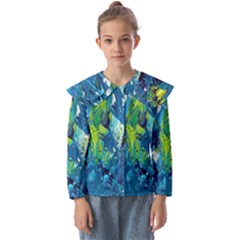 Painting-01 Kids  Peter Pan Collar Blouse