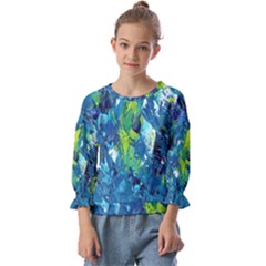 Painting-01 Kids  Cuff Sleeve Top