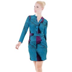 Plumage Button Long Sleeve Dress by nateshop