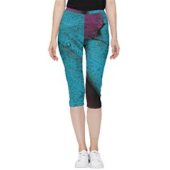 Plumage Inside Out Lightweight Velour Capri Leggings  by nateshop