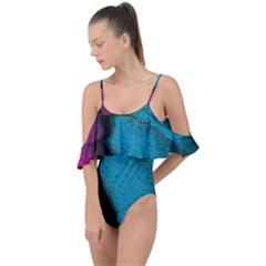 Plumage Drape Piece Swimsuit by nateshop