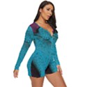 Plumage Long Sleeve Boyleg Swimsuit View3