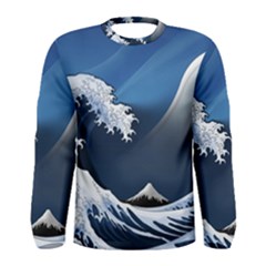 The Great Wave Off Kanagawa Men s Long Sleeve T-shirt by pakminggu