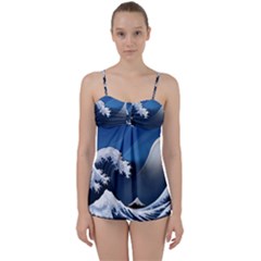 The Great Wave Off Kanagawa Babydoll Tankini Set by pakminggu