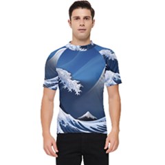 The Great Wave Off Kanagawa Men s Short Sleeve Rash Guard by pakminggu