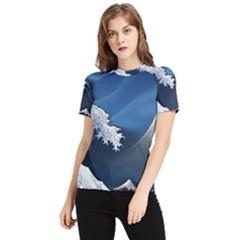 The Great Wave Off Kanagawa Women s Short Sleeve Rash Guard by pakminggu