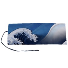 The Great Wave Off Kanagawa Roll Up Canvas Pencil Holder (s) by pakminggu