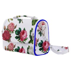 Roses-white Satchel Shoulder Bag by nateshop