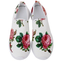 Roses-white Men s Slip On Sneakers by nateshop