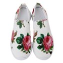 Roses-white Women s Slip On Sneakers View1