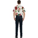 Roses-white Men s Short Sleeve Pocket Shirt  View2