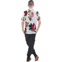 Roses-white Men s Polo T-Shirt View2