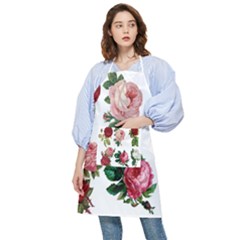 Roses-white Pocket Apron by nateshop