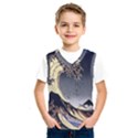 The Great Wave Off Kanagawa Japan Japanese Waves Kids  Basketball Tank Top View1