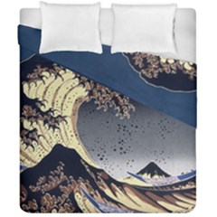 The Great Wave Off Kanagawa Japan Japanese Waves Duvet Cover Double Side (california King Size) by pakminggu