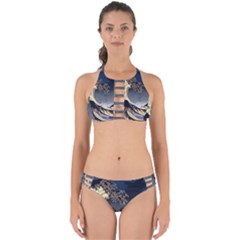 The Great Wave Off Kanagawa Japan Japanese Waves Perfectly Cut Out Bikini Set by pakminggu