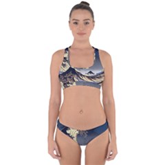 The Great Wave Off Kanagawa Japan Japanese Waves Cross Back Hipster Bikini Set by pakminggu