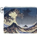 The Great Wave Off Kanagawa Japan Japanese Waves Canvas Cosmetic Bag (XXXL) View1