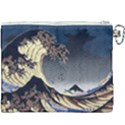 The Great Wave Off Kanagawa Japan Japanese Waves Canvas Cosmetic Bag (XXXL) View2