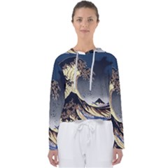 The Great Wave Off Kanagawa Japan Japanese Waves Women s Slouchy Sweat by pakminggu