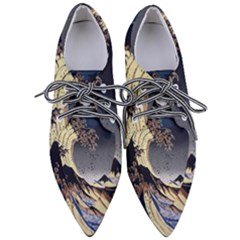 The Great Wave Off Kanagawa Japan Japanese Waves Pointed Oxford Shoes by pakminggu