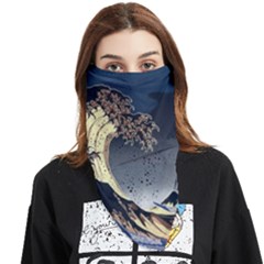 The Great Wave Off Kanagawa Japan Japanese Waves Face Covering Bandana (triangle) by pakminggu