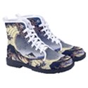 The Great Wave Off Kanagawa Japan Japanese Waves Men s High-Top Canvas Sneakers View3